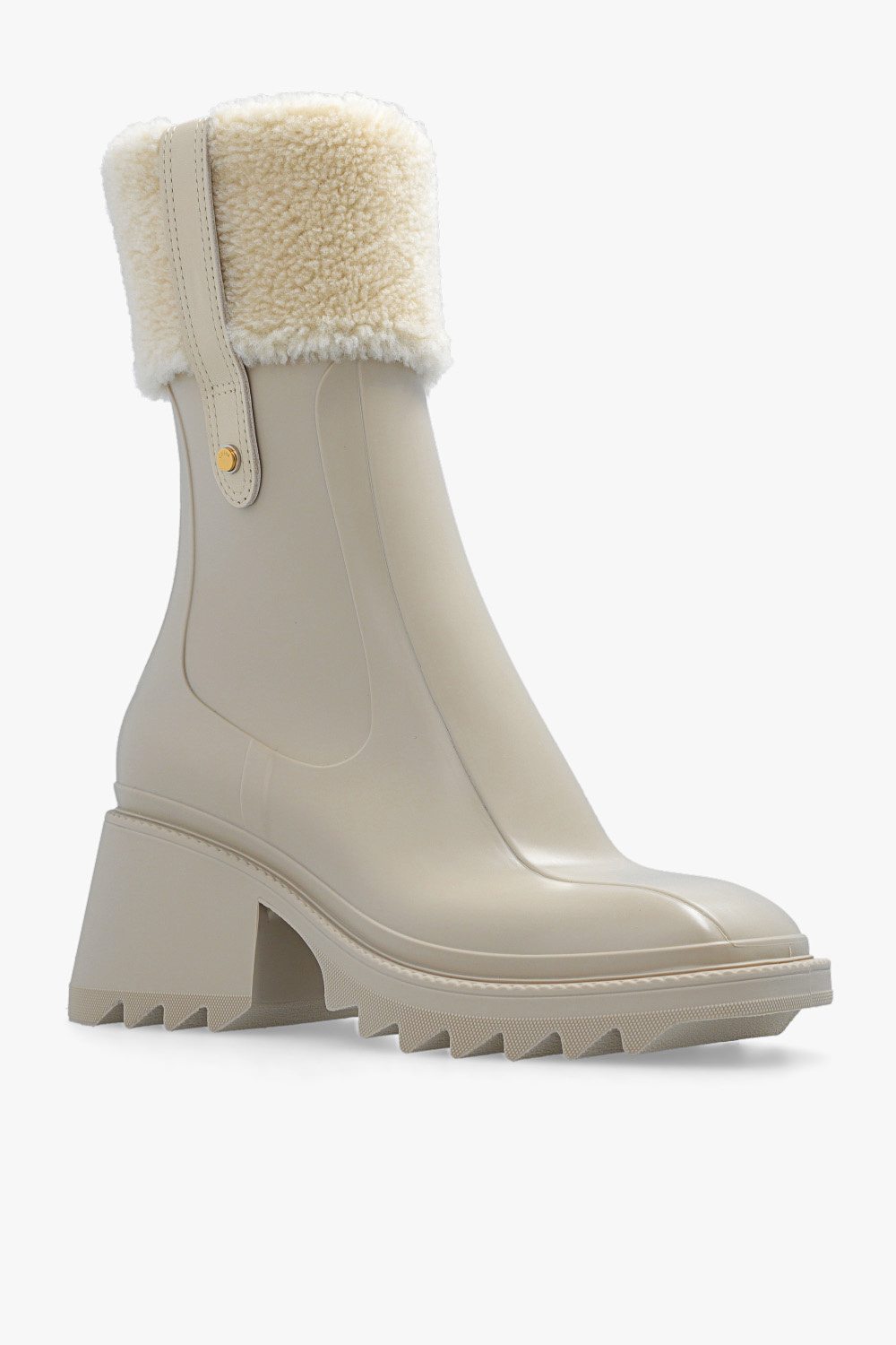 Beige Betty heeled rain boots Chlo Vitkac Italy